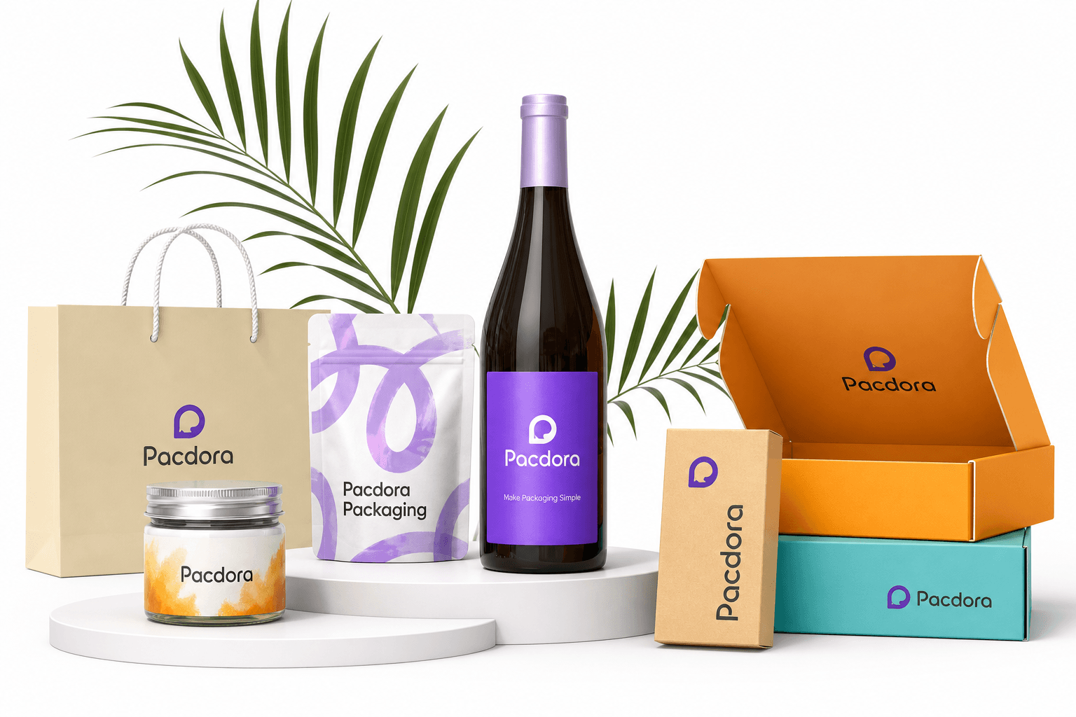 3D packaging mockup and box dieline template workflow on Pacdora
