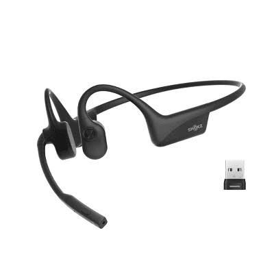 Side profile visual for Shokz OpenFit 2 open-ear design