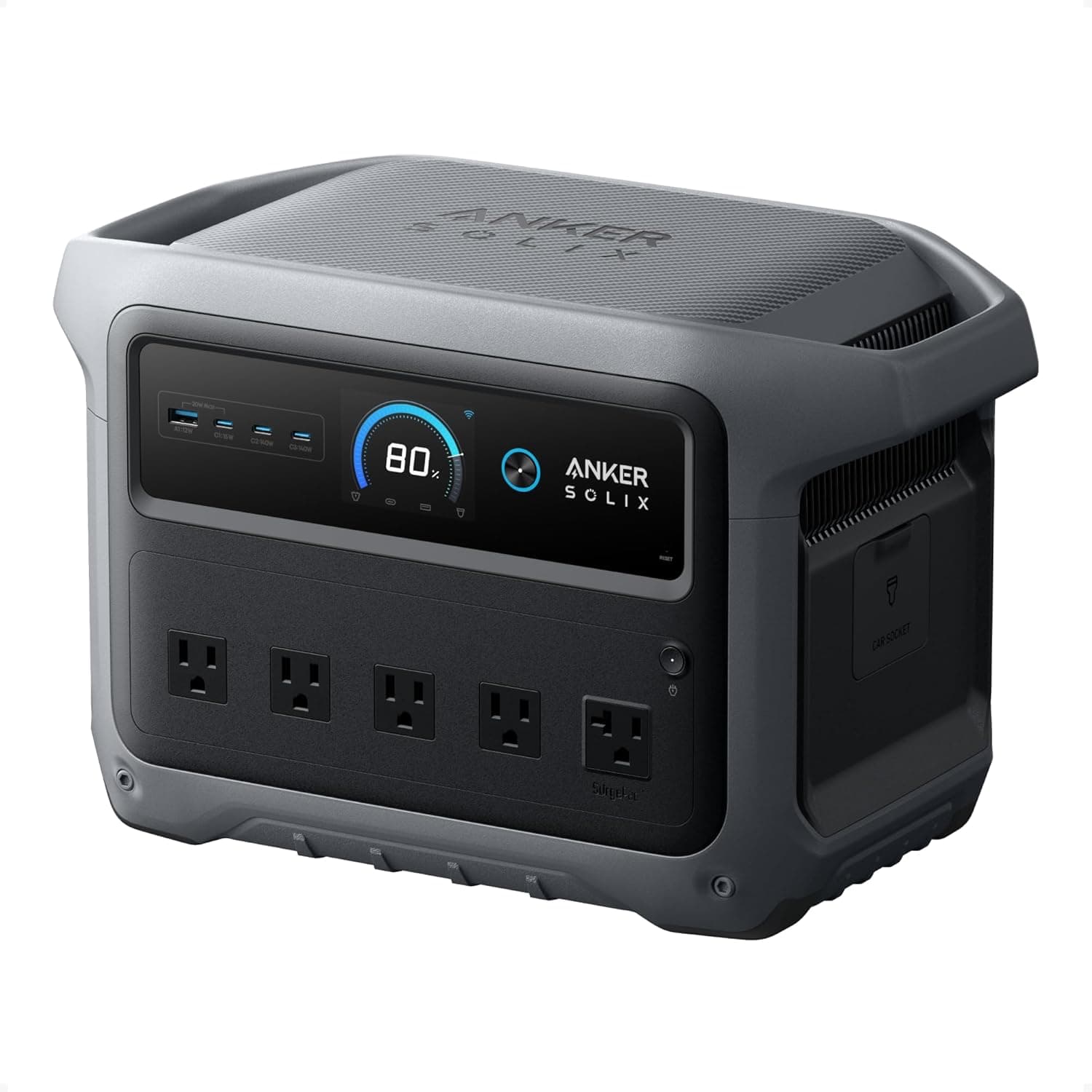 Portable power station sized for workday runtime with power tools and battery chargers