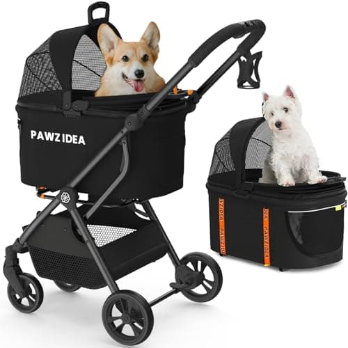 4-in-1 Pet Stroller with Carrier